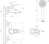 Смеситель для ванны с душем Славен Дача Б СЛ-ОД-Б30, хром