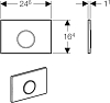 Кнопка смыва Geberit Sigma 10 115.758.KN.1, хром
