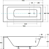 Акриловая ванна Besco Talia 170х75 WAT-170-PK