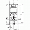 Комплект Geberit Duofix 458.122.21.1 UP100 с подвесным унитазом KOLO Idol M1310000U с крышкой-сиденье стандарт