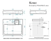 Раковина SuperSan Kom-D1 белый