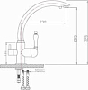 Смеситель Zorg Sanitary ZR 314 YF-33 ШАМПАНЬ для кухонной мойки