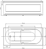 Акриловая ванна Aquatek Лея 170x75 см LEY170-0000021, белый