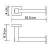 Держатель туалетной бумаги WasserKRAFT Dill К-3900 K-3996 хром