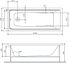 Акриловая ванна Am.Pm Gem 150x70 W90A-150-070B-A, черный матовый