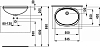 Раковина 55 см Laufen Savoy 8.1319.2.000.155.1