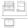 Тумба под раковину Villeroy&Boch Avento A88900B3 черный