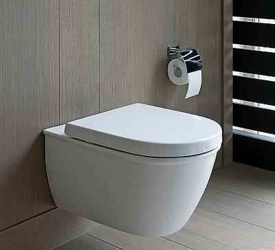 Подвесной унитаз Rimless Duravit Darling new 2557090000 безободковый