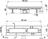 Душевой лоток Vincea Say Anzer 60 SAY.72.2.60.STN, сатин