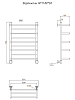 Полотенцесушитель водяной Тругор Вертикаль серия 1 Вертикаль/нп8050П хром