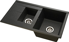 Кухонная мойка Aquaton Делия 87 1A716232DE210, чёрный