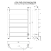 Полотенцесушитель электрический Aringa Бонди AR03020CH хром