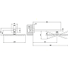 Верхний душ с кронштейном Gessi Rettangolo 15185#031, хром