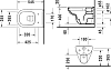 Комплект инсталляция с подвесным унитазом Duravit D-Code с сиденьем микролифт