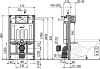 Инсталляция для унитаза AlcaPlast Sadromodul AM101/850-0001