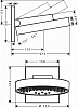 Верхний душ 250 3 jet Hansgrohe Rainfinity 26232000, хром