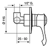 Смеситель для душа Emmevi Tiffany 6009OR золото