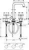 Смеситель для раковины Axor Citterio 39133950, латунь