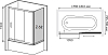 Шторка для ванной RGW Screens SC-81 (1760-1810)х800х1500 профиль хром стекло чистое