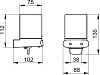 Дозатор для жидкого мыла Keuco Elegance new 11652009000 запасной