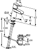 Смеситель Kludi O-CEAN 383400575 для раковины