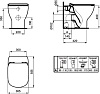 Приставной унитаз Ideal Standard Tesi AquaBlade T007701