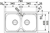 Кухонная мойка 79 см Franke Onda OLN 620-79 101.0456.504, нержавеющая сталь