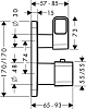 Термостат с запорным/переключающим вентилем Axor Urquiola 11733000