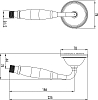 Душевая лейка Lemark LM8007B бронза