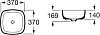Раковина 37 см Roca Inspira 32750R000