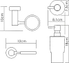 Дозатор для жидкого мыла WasserKRAFT K-28299, белый/хром