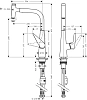 Смеситель для кухни Hansgrohe Talis 72826800 сталь