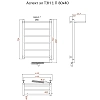 Полотенцесушитель электрический Тругор Аспект серия 1 Аспект1/элТЭН8040П хром