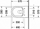 Подвесной унитаз Duravit ME by Starck Rimless 45290900A1 безободковый с сиденьем микролифт