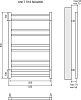 Полотенцесушитель электрический 50x80 см Lemark Unit LM45810E П10, левый/правый