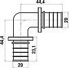 Угольник Stout SFA 0007 20 аксиальный