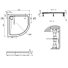 Душевой поддон Am.Pm Gem 90x90 W90T-401-090W, белый