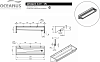 Раковина-желоб 140 см Oceanus 3-031.1(R), нержавеющая сталь