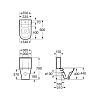 Напольный унитаз безободковый Roca Gap, бачок прикручивается к стенке, 341730000/34273700H/801732004
