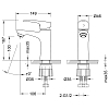 Смеситель для раковины Lemark Linara LM0406C хром