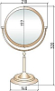 Косметическое зеркало Boheme Medici 502, бронза