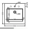 Раковина накладная ArtCeram Gap GPL005 0100 белый