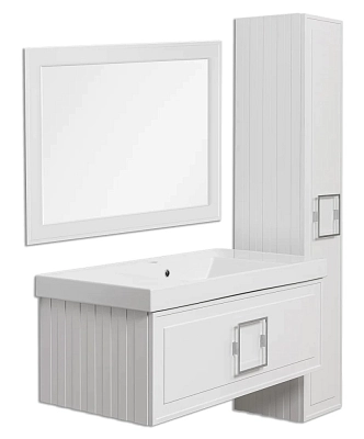 Зеркало La Fenice Cubo FNC-02-CUB-B-80-60 белый