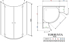 Душевой уголок Radaway Torrenta PDD 100 прозрачное стекло