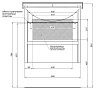 Тумба под раковину Aquanet Сидней 243668 серый