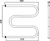 Полотенцесушитель водяной Стилье М-образный 60х60 00004-6060