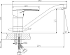 Смеситель Rossinka T T40-21 для кухонной мойки