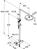 Душевая стойка Kludi A-QA Dual Shower System 6619505-00, хром