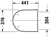 Крышка-сиденье для унитаза Duravit D-Neo 0021610000, белое