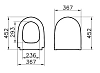 Подвесной безободковый унитаз Vitra Sento 7748B001-0101 крышка микролифт, белый матовый